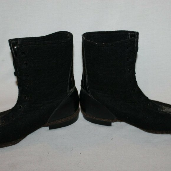 Cadillac Mens Shoes Boots Black Size 7/8?? Vintage - Picture 5 of 9